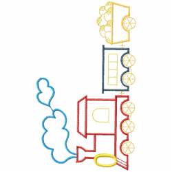 Trains Embroidery Design 7 Trains Embroidery Design 7